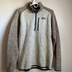Patagonia brown quarter zip, size L